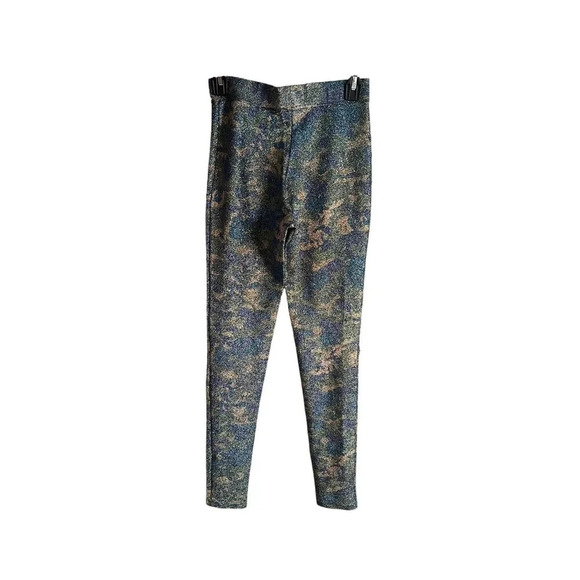GANNI Metallic Metallic Camouflage jersey Legging In 861 Kalamata - Picture 7 of 7